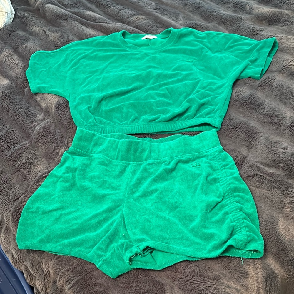 Juicy Couture Green Swim Coverup Set